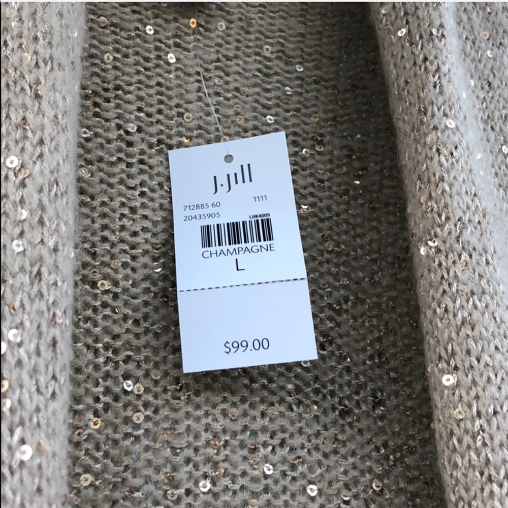 J. Jill Beige Knit Cardigan - Picture 4 of 6